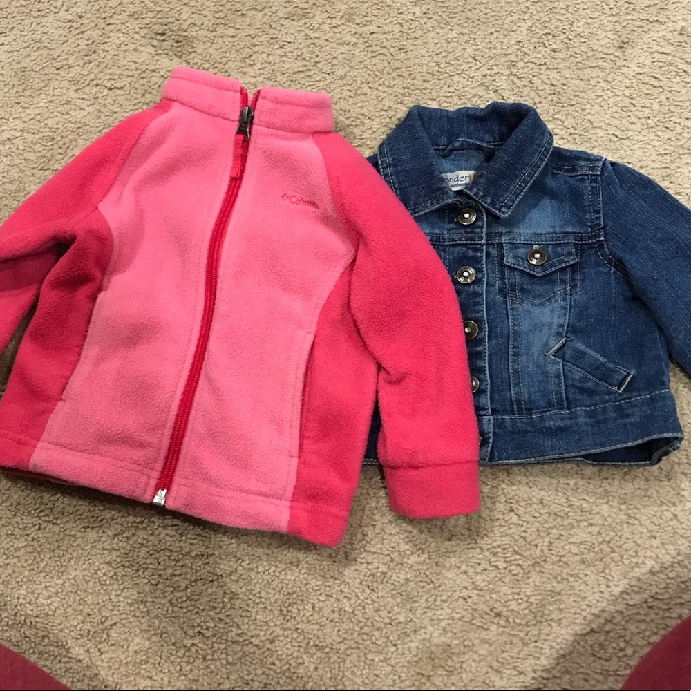 EUC Columbia jacket and jean jacket